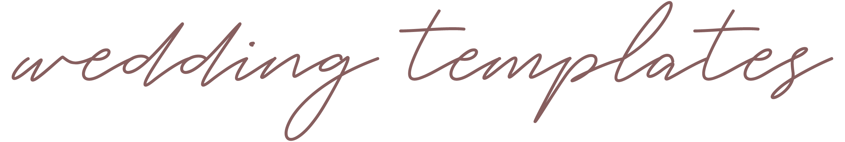 Wedding Templates logo title