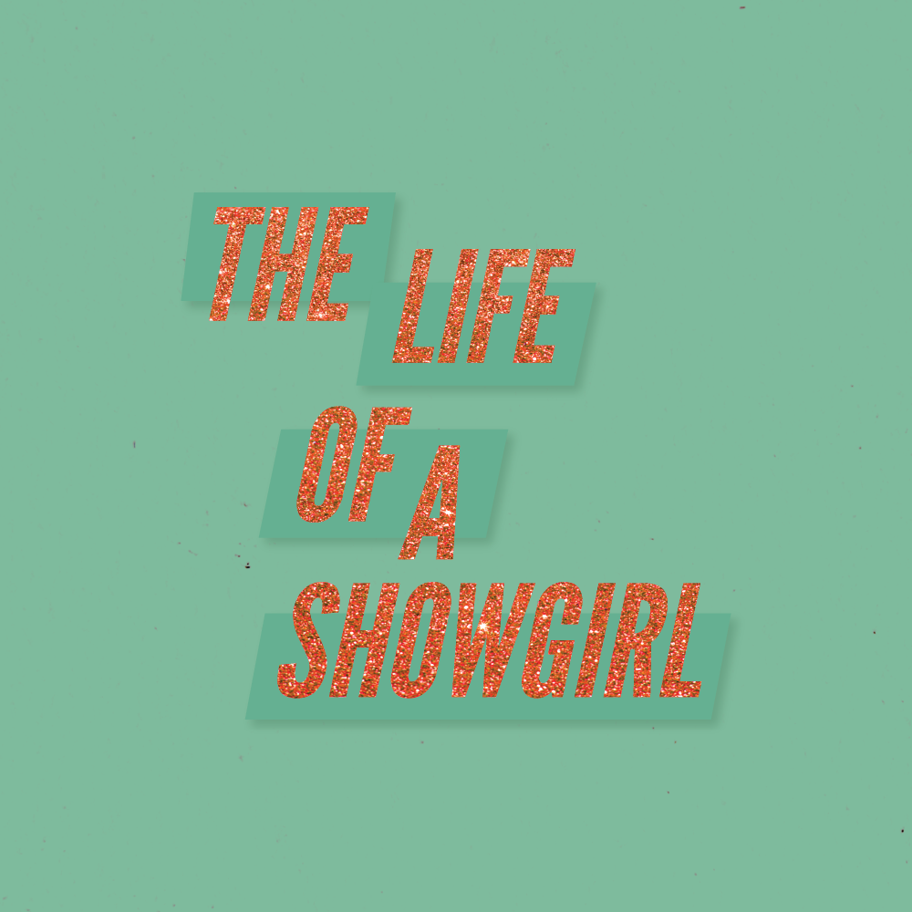 The Life Of Showgirl Shirt, Orange logo PNG for T-shirt print sublimation